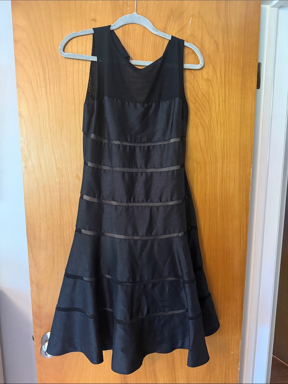 Black cocktail dress - tea length size 6